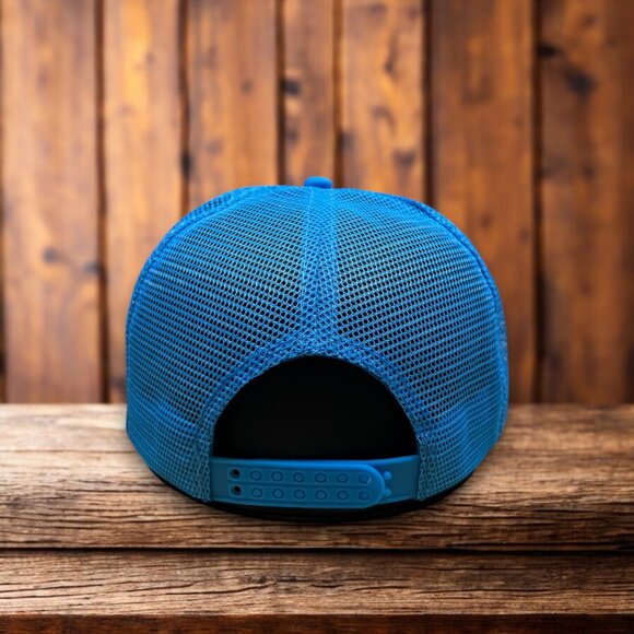 Ambien Unisex Trucker Hat Blue Snapback Sleeping Aid Melatonin Vintage Logo Cap - Picture 2 of 4